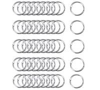 Metal Libro Hojas Sueltas Anillas de Libro de Metal 50Pcs 55mm Anillos de Encuadernación de Hojas Sueltas para Cuaderno Diario Álbum de Fotos DIY Planner