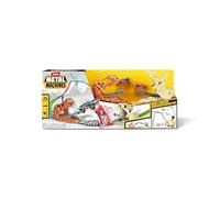 Metal Machines Set de Juego Golpea y Choca Dino de ZURU - Circuito Construible con 2 Coches Metal Machines, para Niños de 4+