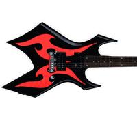 Metal master warlock Stickers Vinyl Guitarra & Bass Pegatinas Guitarra (rojo)