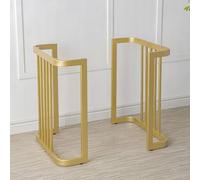 Metal mesa de mesa patas de 28 pulgadas de 2, patas de mesa de mesa de comedor muebles de acero piernas, pierna de comedor industrial de servicio pesado, con almohadillas de ajuste (60 * 72 cm/23.6 *