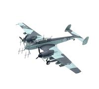 Metal Modelo Aeromodelismo 1:100 para El Modelo De Caza Bf110G-4 Producto Terminado En Semi Aleación Decoraciones Falsas Miniatura a Escala