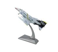 Metal Modelo Aeromodelismo 1:100 para La Bandera Pirata De Los Cazafantasmas F-4 Simulación De Aleación Caza Modelo Avión Recuerdo Adorno Miniatura a Escala