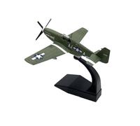 Metal Modelo Aeromodelismo Adorno De Colección De Modelo De Avión De Combate De Aleación Fundida A Presión P51b Mustang A Escala 1:72 Miniatura a Escala