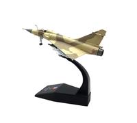Metal Modelo Aeromodelismo Colección De Modelos De Aviones De Aleación con Pintura Amarilla del Caza Francés Dassault Mirage 2000 Escala 1:100 Miniatura a Escala