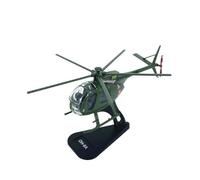 Metal Modelo Aeromodelismo Exhibición Decorativa De Colección De Modelos De Aviones De Aleación De Helicóptero OH-6A A Escala 1:100 Miniatura a Escala