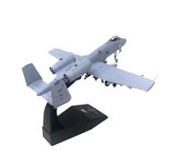 Metal Modelo Aeromodelismo Minifigura Militar del Caza De Ataque Thunderbolt A-10, Escala 1:100, Boca De Tiburón, Decoración De Escritorio Miniatura a Escala