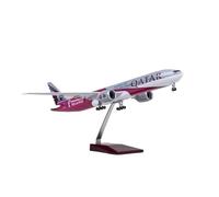 Metal Modelo Aeromodelismo Modelo De Avión De Resina Fundida A Presión 777 A Escala 1:157 con Luz Y Rueda. Recuerdos Decorativos Miniatura a Escala(with Light)