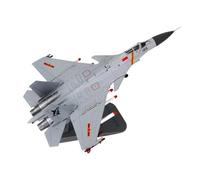 Metal Modelo Aeromodelismo Modelo De Avión J-15 Fighting Falcon De La Armada De China, Escala 1:100, para Exhibición En Colección. Miniatura a Escala(Gray)