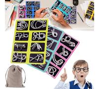 Metal Montessori Puzzle Solving,3D Interlocking Metal Wire IQ Logic Game, Reverse Thinking Physics Mind Games, Puzzle Ring Disentanglement Set for Party Favor Kids Adults Challenge (24pcs)