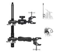 Metal Motocicleta Montaje Kit con 47" Invisible Selfie Palo Compatible para Insta360 X5-X Abrazadera Manillar Doble Super Compatible para GoPro12-3 para Bicicleta UTV ATV Barco con Osmo 360 Osmo Nano