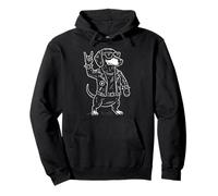 Metal Music Dachshund Rock Funny Heavy Metal Dog Sudadera con Capucha