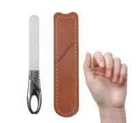 Metal Nail File - Double Sided Manicure Tool, Portable Fingernail Shaper