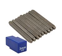 Metal Number Stamps Set High Carbon Steel 9Pcs Durable Engraving Tool for Jewelry Leather Wood Crafting 0.12in Height Christmas Gifts