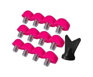 Metal Nylon Soccer Cleats 12pcs M5 Thread Size(pink) | Nylon metal build, weather resistant, para durable wear, long lasting, various colors