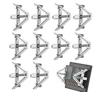 Metal Outlet Repairer, Sturdy Socket Box Fixer Kit, 3.35x0.79 Inches Support Clips with Expansion, Durable Steel Mounting Brackets, Wall Fixer with Reinforced Design, Repair Kit for Electric Box