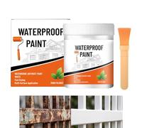 Metal Paint - 300g Quick Drying Anti Rust Waterproof Coating, Fence Paint With Brush | Outdoor Railing Gate Furniture Mailbox Protection Renovation Repair Maintenance Finish