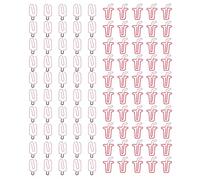 Metal Paper Clips 100PCS | Protective Office Supplies for Memo & File Classification | Cute Ice Cream/Coffee Style Design | 50PCS Each, Sturdy Secure Grip