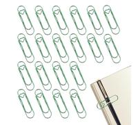Metal Paperclip Clips - Stainless Steel Page Clip ¦ 7.2x2cm Organizer Clip with Secure Grip, Stainless Steel Clips with Secure Grip Attachment, Office Supplies, Notebook Accessory for Classroom