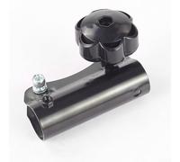 Metal para adaptador de extensión de cortador de cepillo con estructura de alineación de doble agujero y perilla de ajuste roscada