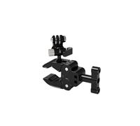 Metal pequeña Cabeza vigorosamente Clip cámara SLR Universal Cabeza esférica fotografía Multifuncional Tipo Pinza Cangrejo Clip Fijo