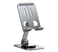 Metal Phone Holder - 3.15 Inch Foldable Phone Holder | Aluminum Rotating Phon? Stand - Compact Space Saving Design Supports Up To 10kg Weight For Desk Display Product Filming And Daily Hands Free Use
