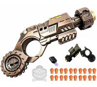 Metal Pistola De Juguete EDC, 20 Bala Suave,Juguete AntiestréS MúLtiples Modos De Juego Soft Bullet Guns Toy con Mini Disco De Acero, para Coleccionar/Regalar