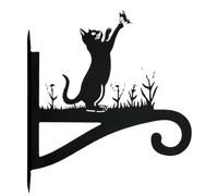 Metal Plant Hangers, Cat Shape Wall Mounted with Planter Hook Design, Iron