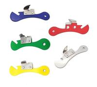 Metal, Plateado 5 Piezas Abrelatas Ligero de Mano, Abre Tapas, Abre Cristales de Acero Inoxidable, Abre Latas Ayudante de Cocina