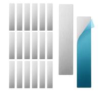 Metal Plates For Magnetic Mount 9x1.8cm/3.54x0.71 Inches | 20-Piece Sticky Multi-purpose,Sticky Metal Strips For Non-Steel Vents | For Garage Workshop Projects Home Kitchen Wall Door Mounting