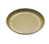 Metal Plates, Safe Dinnerware Set, Rust Resistant Easy Clean Finish, Stackable Lightweight Design, Food Serving Plates for Travel, Camping, Kids, Adult Use, 6.89x0.67 inches