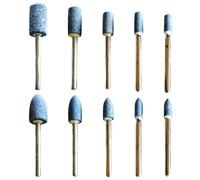 Metal Polishing Head, Grinding Wheel Tool, Buffing Accessory Set 10x Blue Abrasive Wheels, for Electric Drill Grinder Stone Metal Finishing Cleaning Polishing Kit Tool 1cm