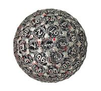 Metal Polyhedral Dice - Multi Faced 100 Sided Die, Premium Heavy Duty Material Sturdy Construction, Eye Catching Pattern Unique Collector's Game Toy, Portable Tool | Ideal for Tabletop Strategy
