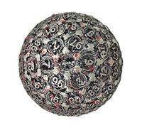 Metal Polyhedral Dice - Single 100 Sided Dice, Metal dnds Dice | Role-Playing Solid Metal RPG Dice, Polyhedral Dice, High Precision Entertainment Tool for Serious Gamers and Collectors
