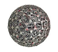 Metal Polyhedral Dice - Single Role-Playing Metal Dice | Single Metals Polyhedral Dices, Singles 100 Sided Dices For Role-Playing | High Precision Entertainment Tool For Serious Gamers and Collectors