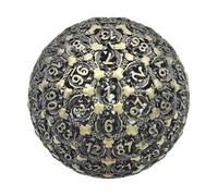 Metal Polyhedral Dice, Single Sided Set, 1,97 x 1,97 in High Precision Design, Smooth Roll Construction, Role-Playing Game Accessory for Serious, Gamers and Collectors, Adult