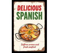 Metal Poster Delicioso Español Tin Signs M | Metal Poster Resistente Diseño Tin Signs Para Bar Cafetería Sala Cartel Chapa