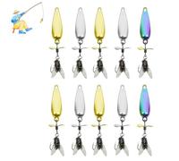 Metal Propeller Fishing Lure for Catching Fish, Fly Spinning Propeller Metal Sequin Soft Bait For, Long Cast Sequins Propellers Fishing Lure, for All Kinds of Fishs (3g Combination 10pc)