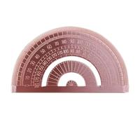 Metal Protractor, Angle Measuring Tool, 180° Precision Scale, Drafting and Layout Tool, for Carpentry, Construction, Engineering, Woodworking, Geometry, Student Use