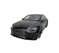 Metal Réplica Coche 1:18 para Audi RS7 ABT Modelo De Coche De Aleación Modificado Completamente Abierto Vehículo Clásico Coleccionable Mini Modelo Vehicular(Black)