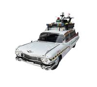 Metal Réplica Coche 1:18 para ECTO-1 Ghost Car Fine Edition Modelo De Coche Simulación Vehículo Colección Hobby Exhibición Estática Mini Modelo Vehicular