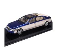 Metal Réplica Coche 1 18 para Maybach 62S Simulación De Aleación De Fundición A Presión Colección De Modelos De Coche Decoración Mini Modelo Vehicular(Azul)