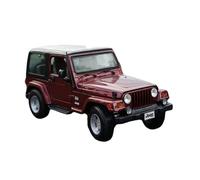 Metal Réplica Coche 1 18 para Wrangler Classic Convertible Alloy Diecast Car Model como Regalo del Día del Padre Adulto Mini Modelo Vehicular(Rojo)