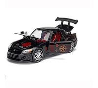 Metal Réplica Coche 1:24 Escala para S2000 Aleación Modelos De Coches Coleccionismo Adulto Chico Juguetes Hobby Regalos Negro Mini Modelo Vehicular