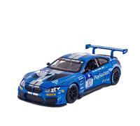 Metal Réplica Coche 1 24 for BMW M6 GT3 Simulación Diecast Modelo De Coche De Carreras Aleación Vehículos De Juguete Regalo Decorativo Mini Modelo Vehicular(Azul)