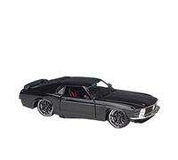 Metal Réplica Coche 1 24 para Dodge Charger R/T 1969 Muscle Car Alloy Car Toy Car Metal Colección Modelo Juguetes Mini Modelo Vehicular(Negro)