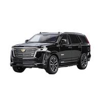 Metal Réplica Coche 1 24 para Escalade, La Puerta Modelo De Metal Fundido A Presión Se Puede Abrir con Sonido Y Luz Colección De Decoración Huili Mini Modelo Vehicular(Negro)