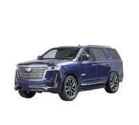 Metal Réplica Coche 1 24 para Escalade, La Puerta Modelo De Metal Fundido A Presión Se Puede Abrir con Sonido Y Luz Colección De Decoración Huili Mini Modelo Vehicular(Azul)