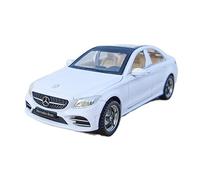 Metal Réplica Coche 1 32 for Benz C260L Simulación Modelo De Coche Fundido A Presión Aleación Pull Back Vehículos De Juguete Regalo Mini Modelo Vehicular(White)