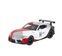 Metal Réplica Coche 1 32 for Toyota Supra GT4 Concepto Simulación Diecast Modelo De Coche De Carreras Tire hacia Atrás Vehículos De Juguete Regalo Mini Modelo Vehicular(Rojo)