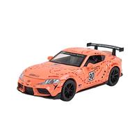Metal Réplica Coche 1 32 for Toyota Supra GT4 Concepto Simulación Diecast Modelo De Coche De Carreras Tire hacia Atrás Vehículos De Juguete Regalo Mini Modelo Vehicular(Rosado)